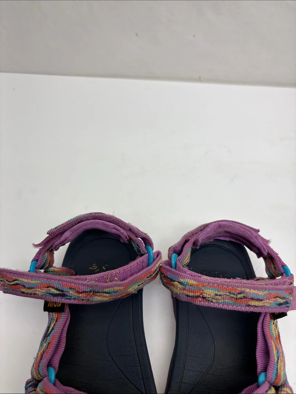 Teva Purple Multicolor Strap Sport Sandals, SZ 10 for toddler girl, box 10